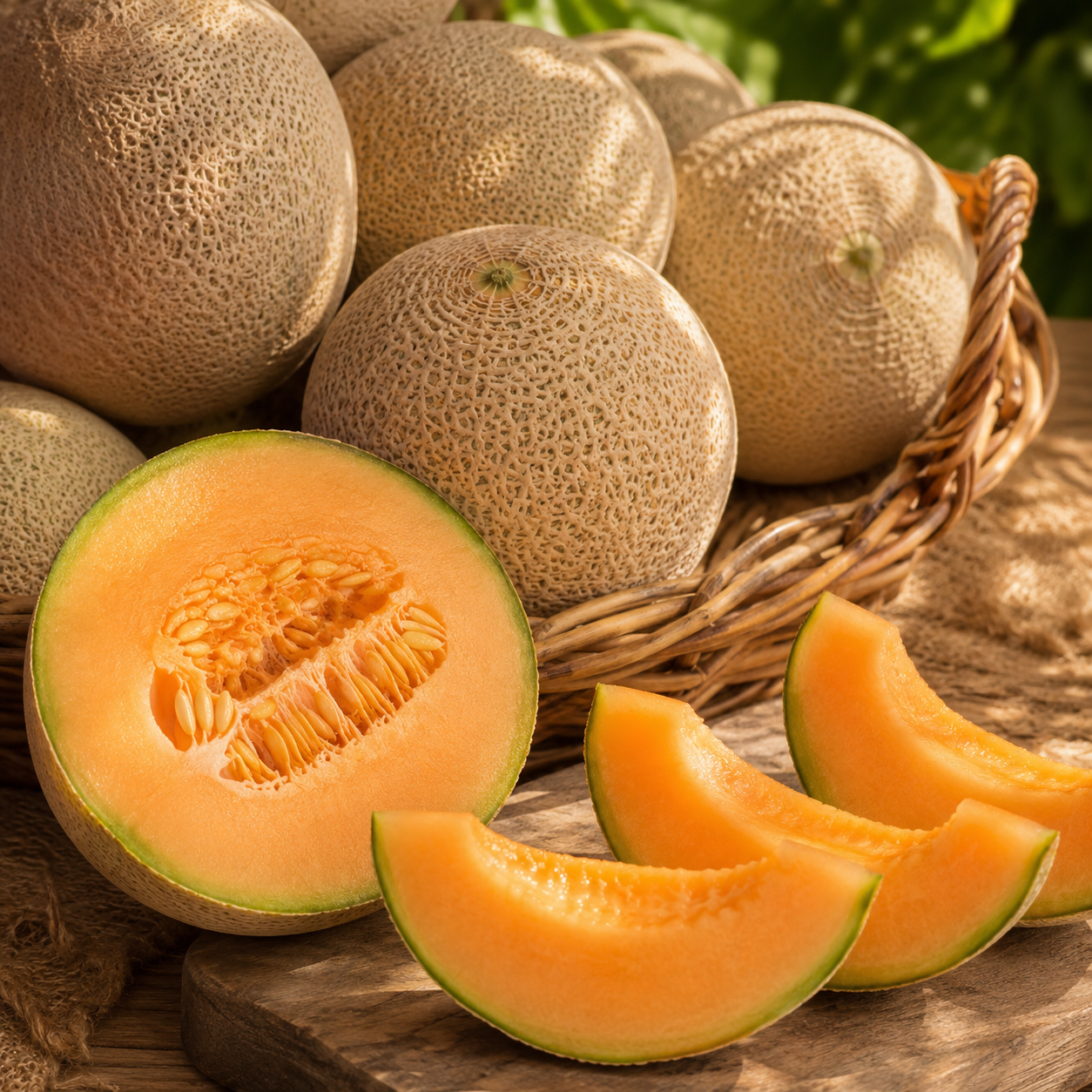 Home Garden Cantaloupe / Hami Melon Fruit Seeds - home garden seed pack