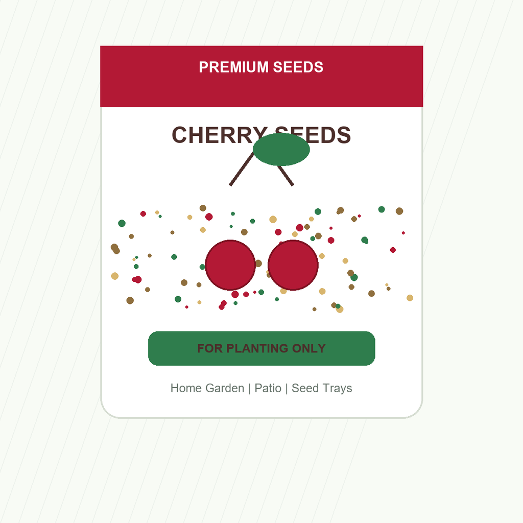 Cherry Seeds for Patio and Garden Beds - home garden seed pack