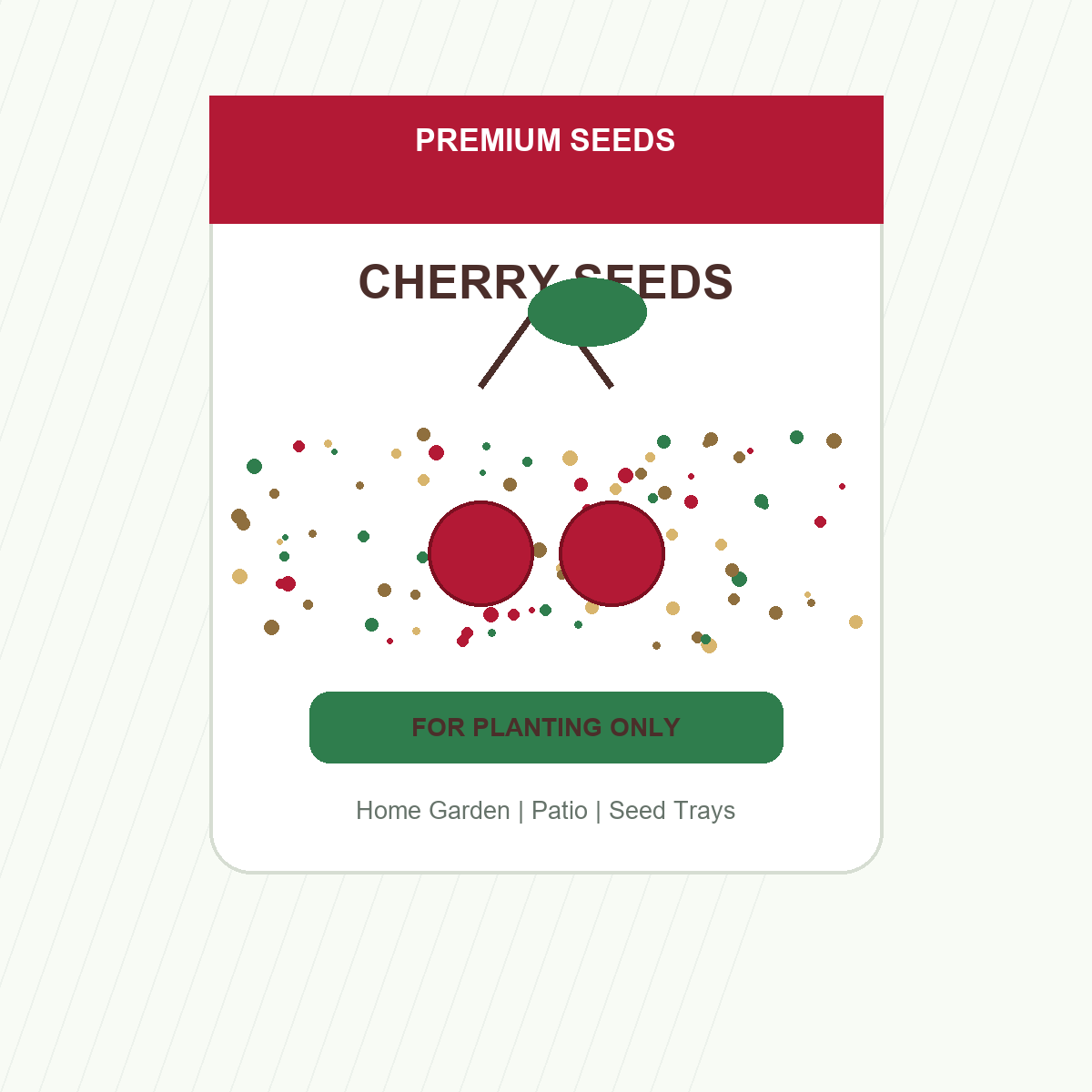 Cherry Seeds for Patio and Garden Beds - home garden seed pack