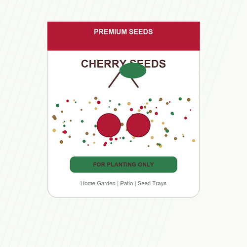 Cherry Seeds for Patio and Garden Beds - home garden seed pack