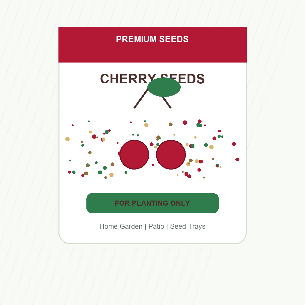 Cherry Seeds for Patio and Garden Beds - home garden seed pack