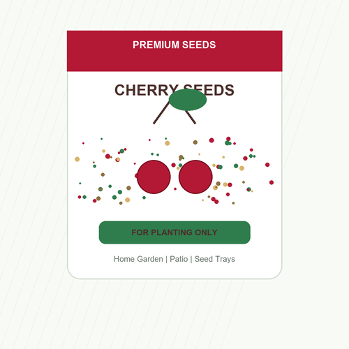 Cherry Seeds for Patio and Garden Beds - home garden seed pack
