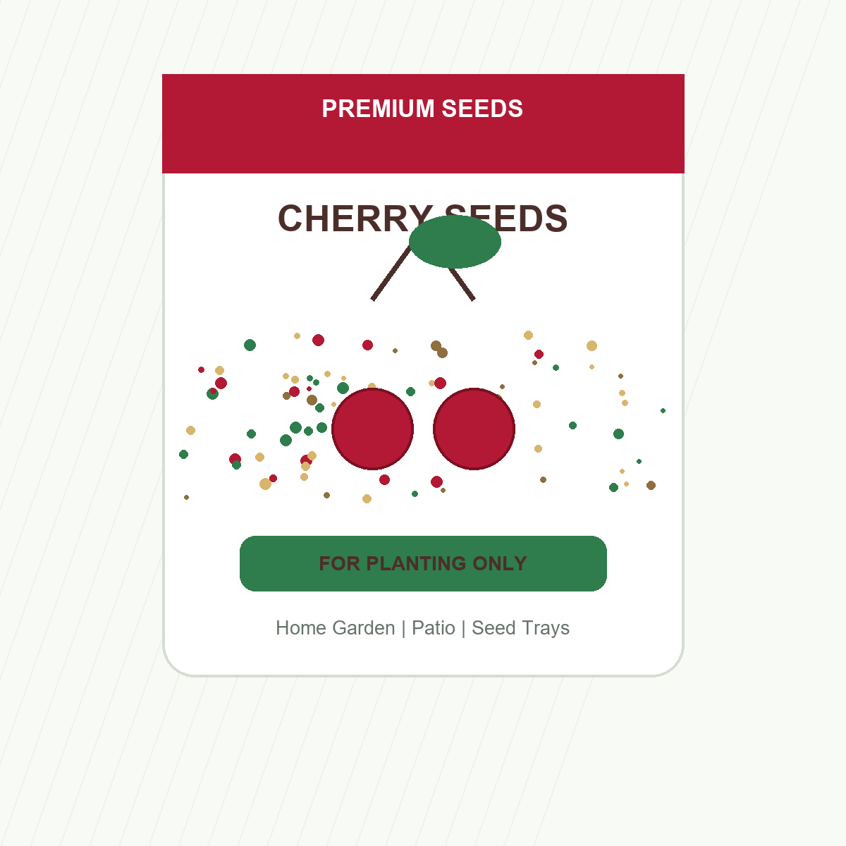 Cherry Seeds for Patio and Garden Beds - home garden seed pack