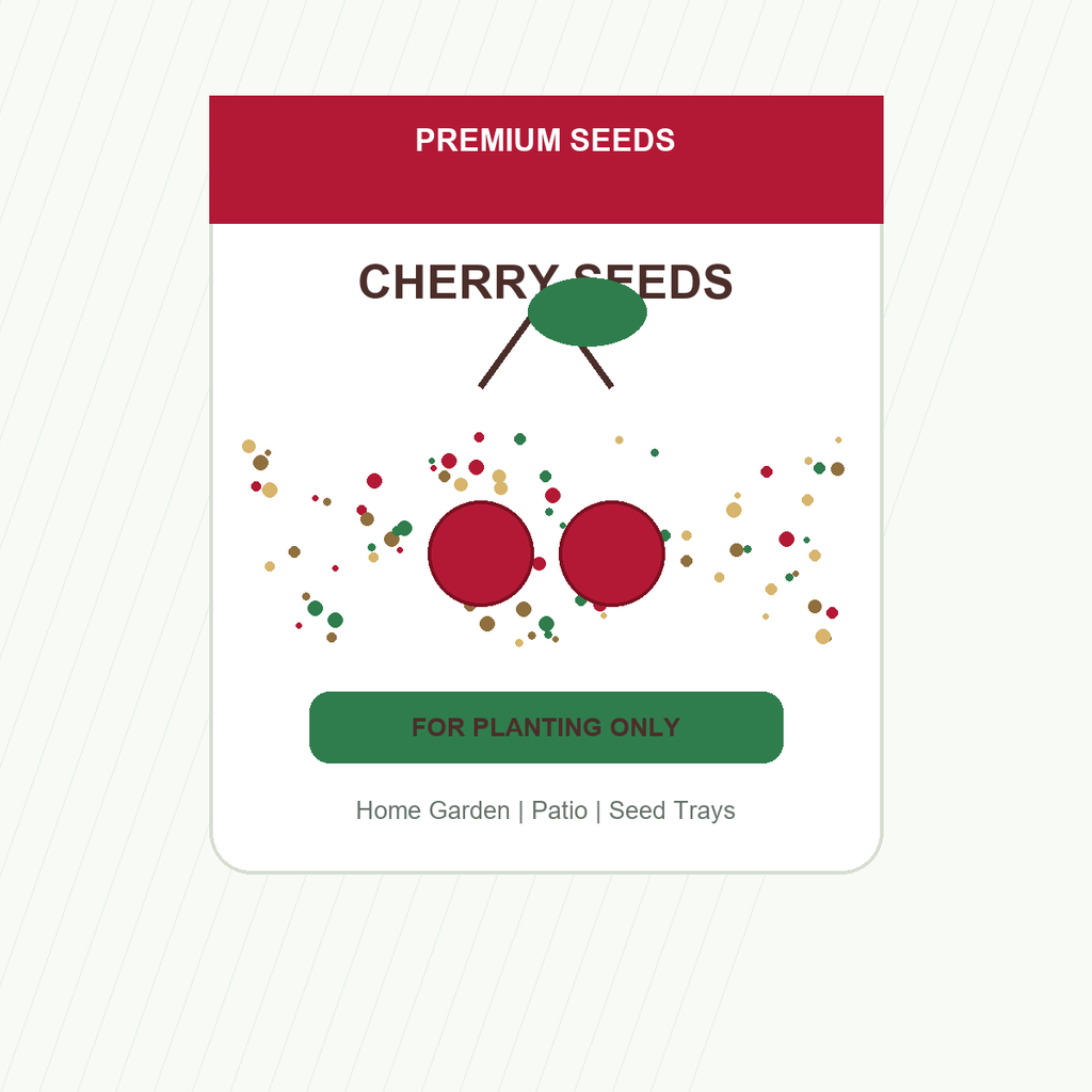 Cherry Seeds for Patio and Garden Beds - home garden seed pack