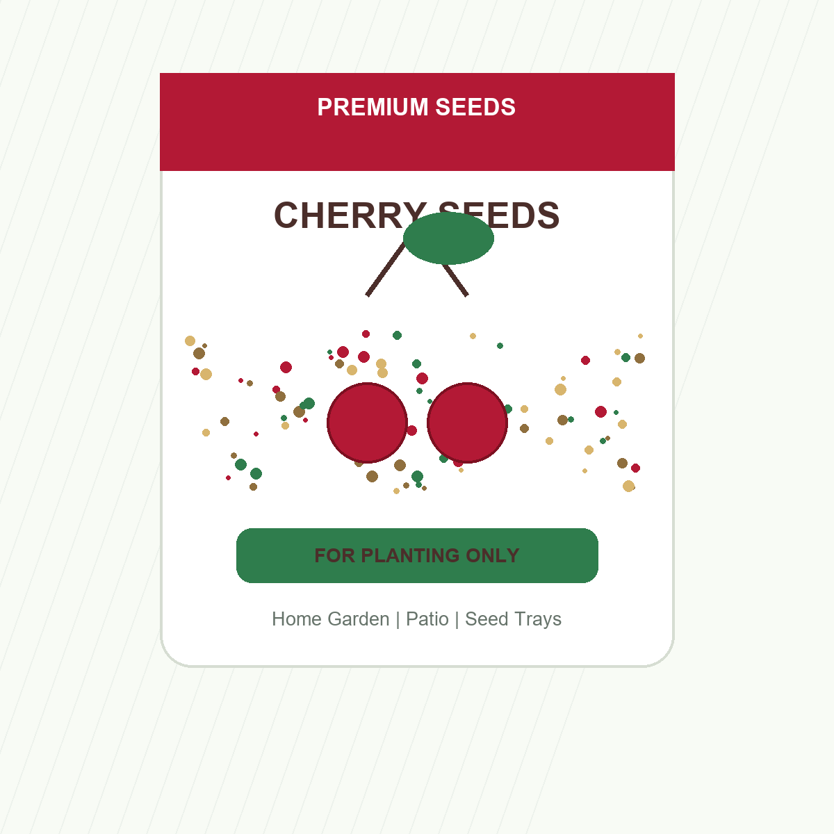 Cherry Seeds for Patio and Garden Beds - home garden seed pack