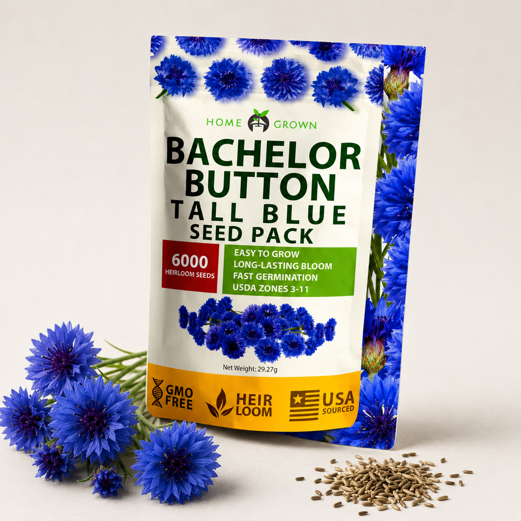 Home Grow Cornflower Flower Seeds - home garden seed pack