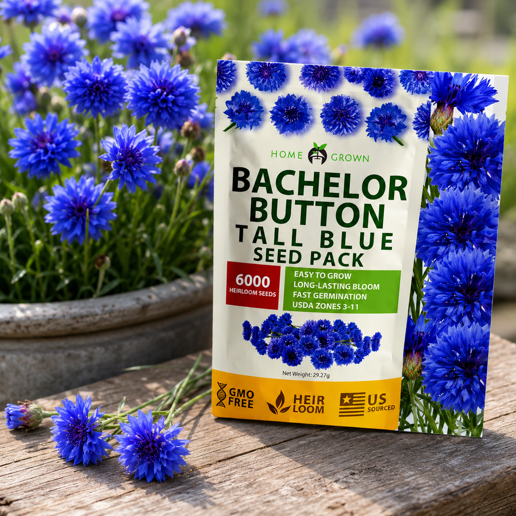 Home Grow Cornflower Flower Seeds - home garden seed pack