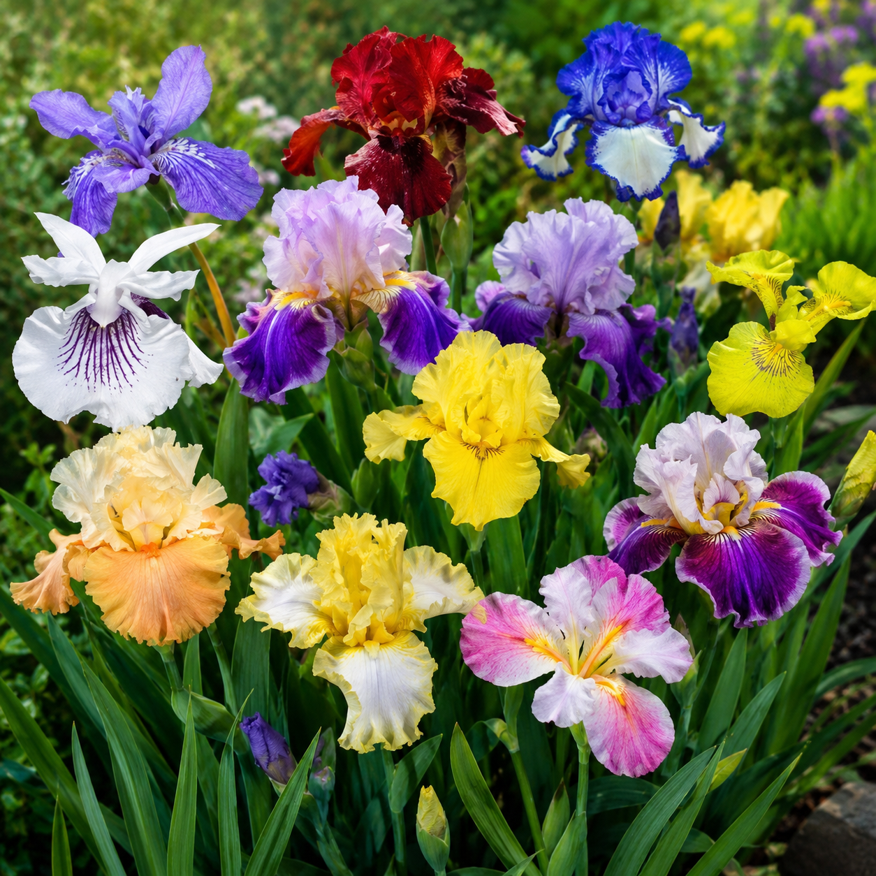 Garden Iris Flower Seeds - home garden seed pack