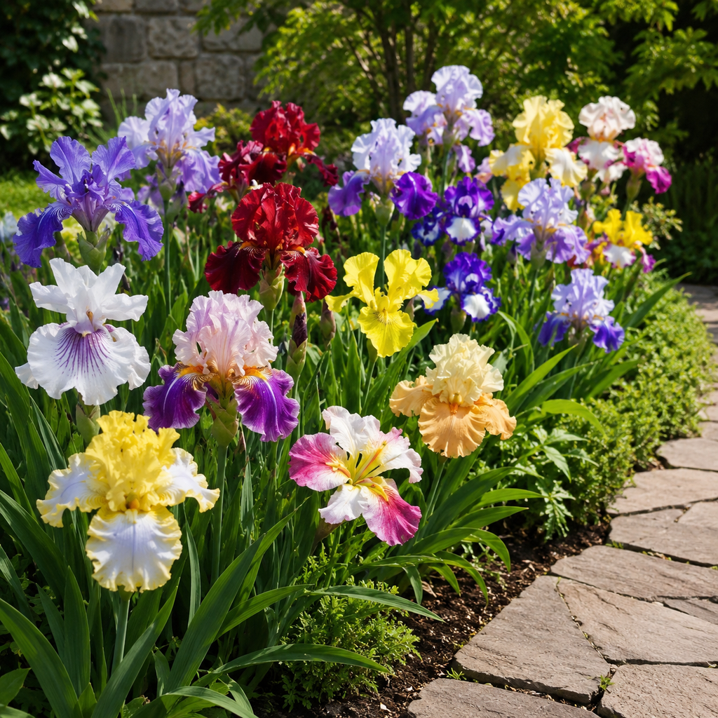 Garden Iris Flower Seeds - home garden seed pack