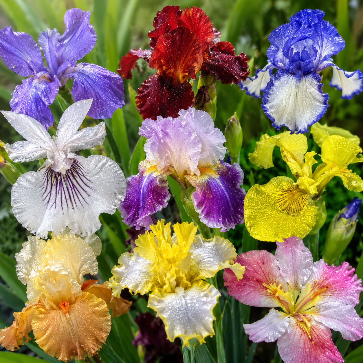 Garden Iris Flower Seeds - home garden seed pack