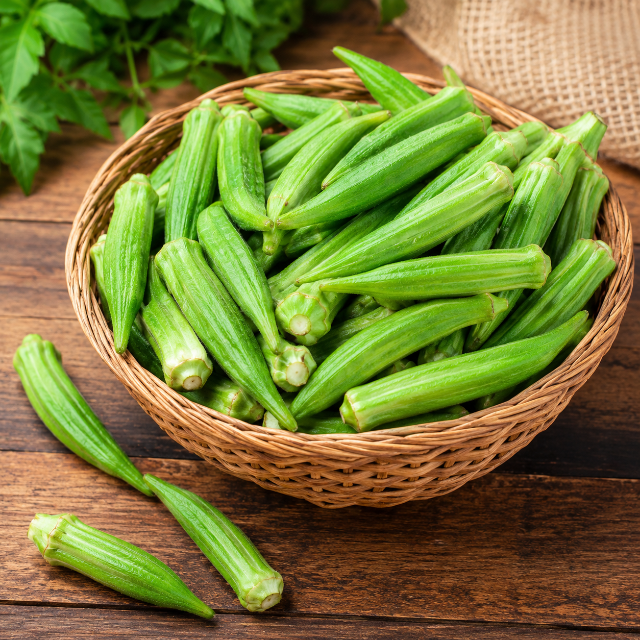 Okra Seeds for Raised Beds and Containers - home garden seed pack
