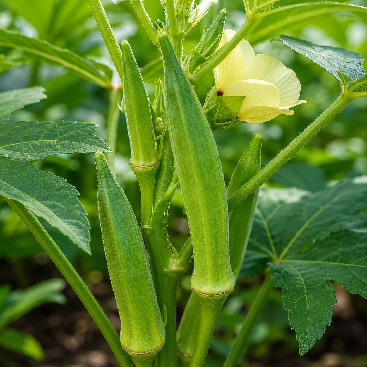 Okra Seeds for Raised Beds and Containers - home garden seed pack