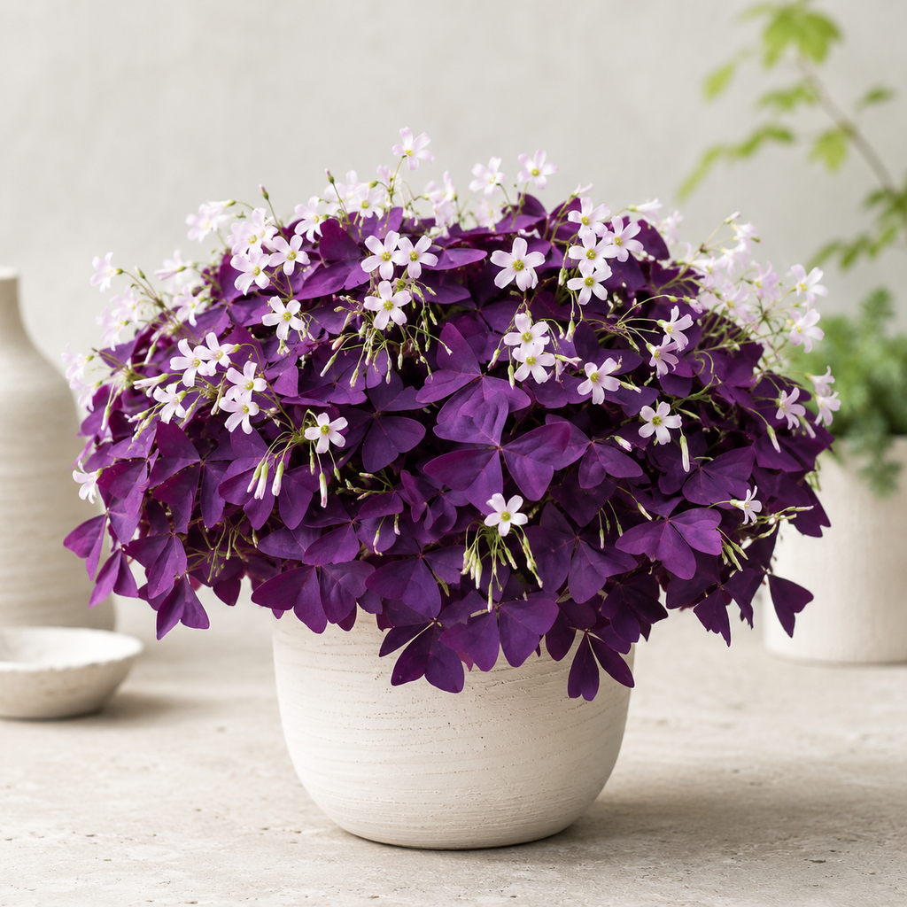 Garden Purple-Leaf Oxalis Bulbs Flower Seeds - home garden seed pack