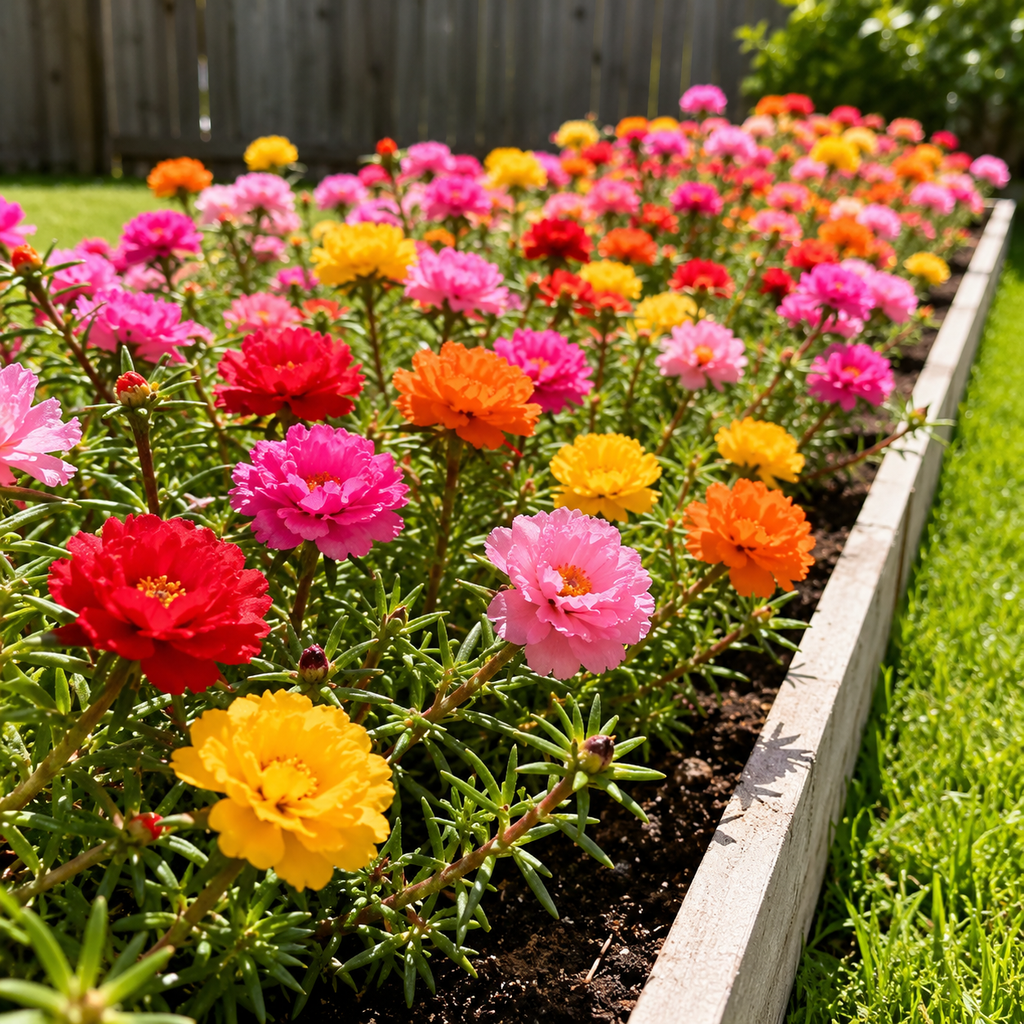 Garden Purslane Flower Seeds - home garden seed pack