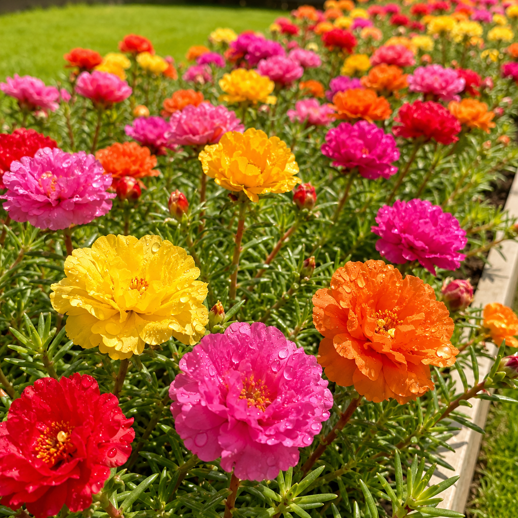 Garden Purslane Flower Seeds - home garden seed pack