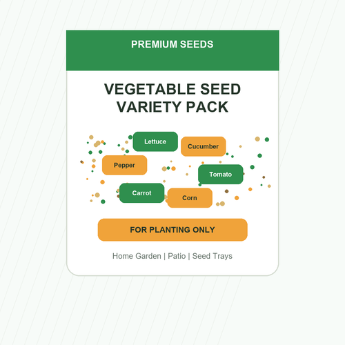 Backyard Vegetable Seed Collection - home garden seed pack