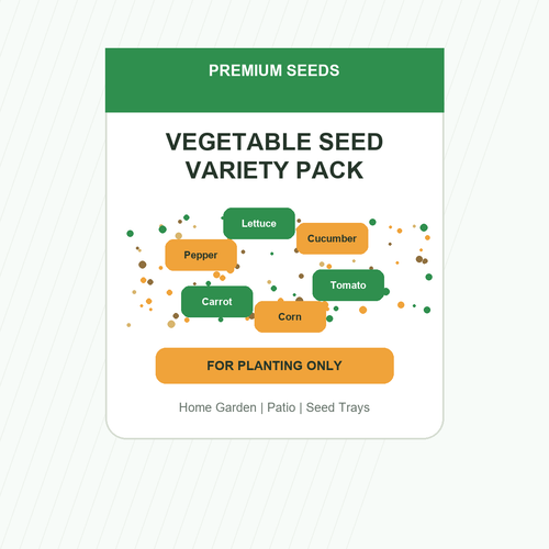Backyard Vegetable Seed Collection - home garden seed pack