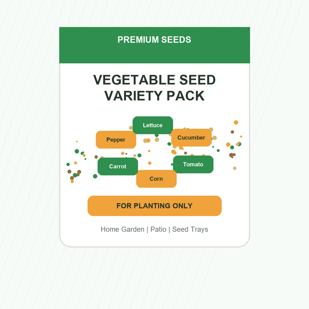 Backyard Vegetable Seed Collection - home garden seed pack