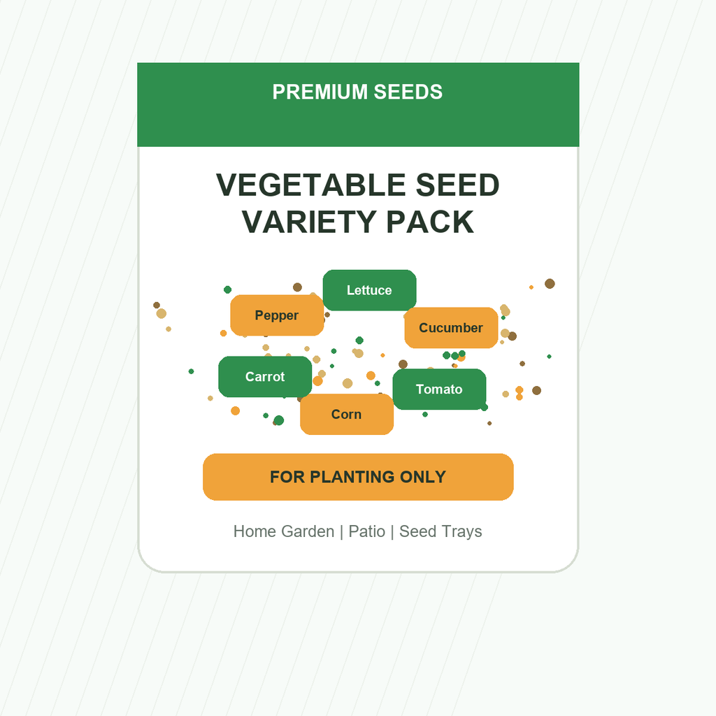 Backyard Vegetable Seed Collection - home garden seed pack
