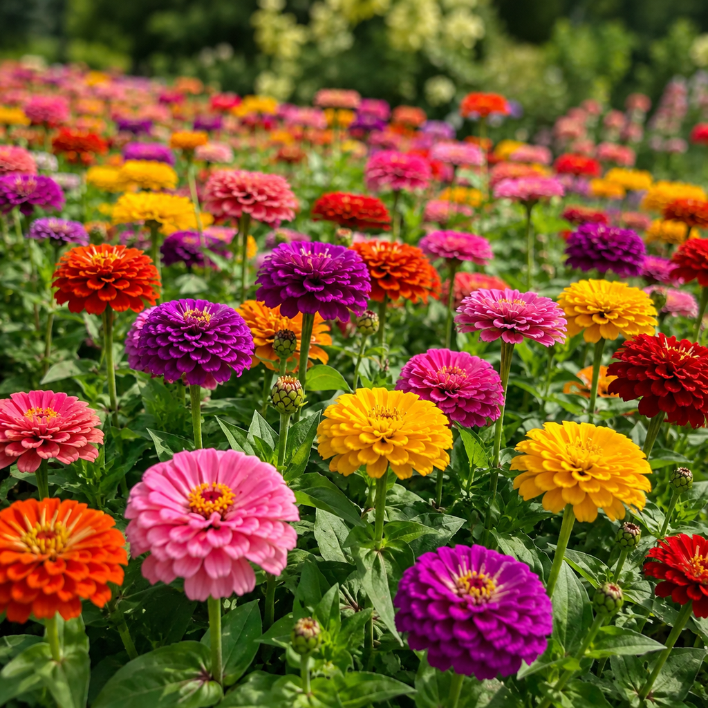 Home Grow Zinnia Flower Seeds - home garden seed pack
