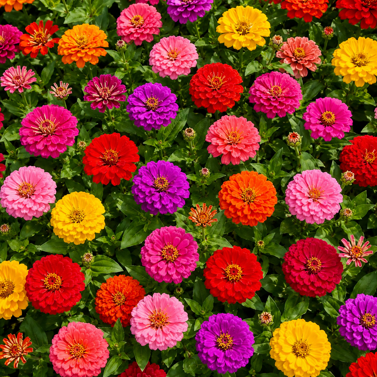 Home Grow Zinnia Flower Seeds - home garden seed pack